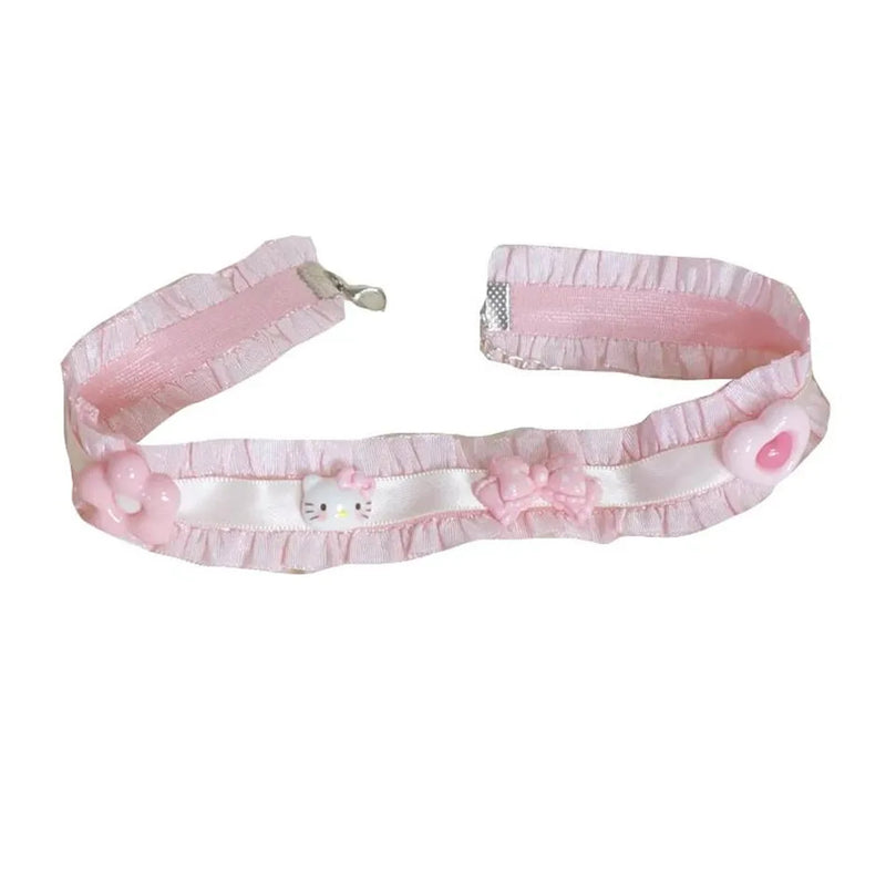 Kawaii Pretty Pink Princess Loli-Girl Collar Choker Necklace