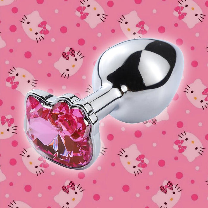 Pink Jewelled Kitty Cat Neko Butt Plugs DDLG Playground Pink Jewelled Kitty Cat Neko Butt Plugs DDLG Playground