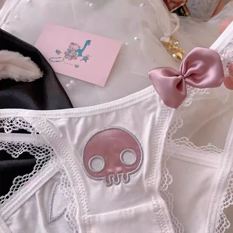 Lace Satin Silk Sanrio Kuromi Undies Panties