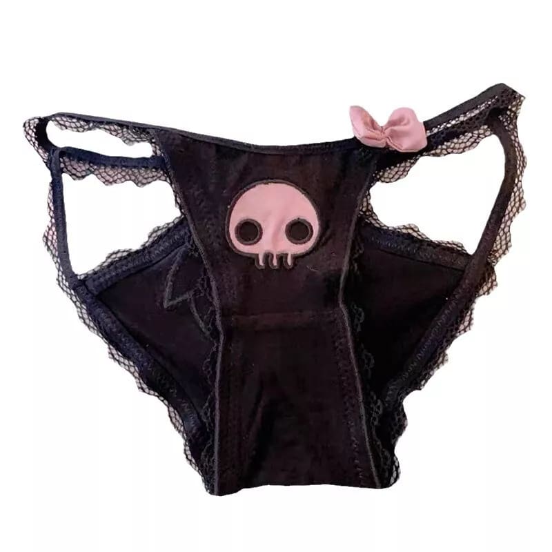 Lace Satin Silk Sanrio Kuromi Undies Panties