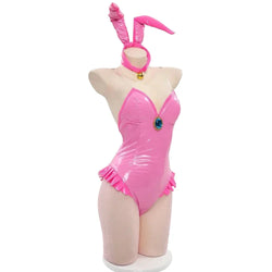 Latex Peach Onesie Cosplay - S - adult onesie, onesies, bodysuit, costume, latex