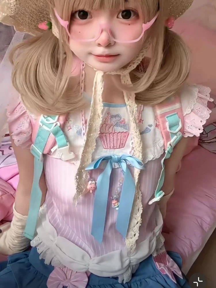 Little Cupcake Princess T-Shirt Top Cute Fairy Kei