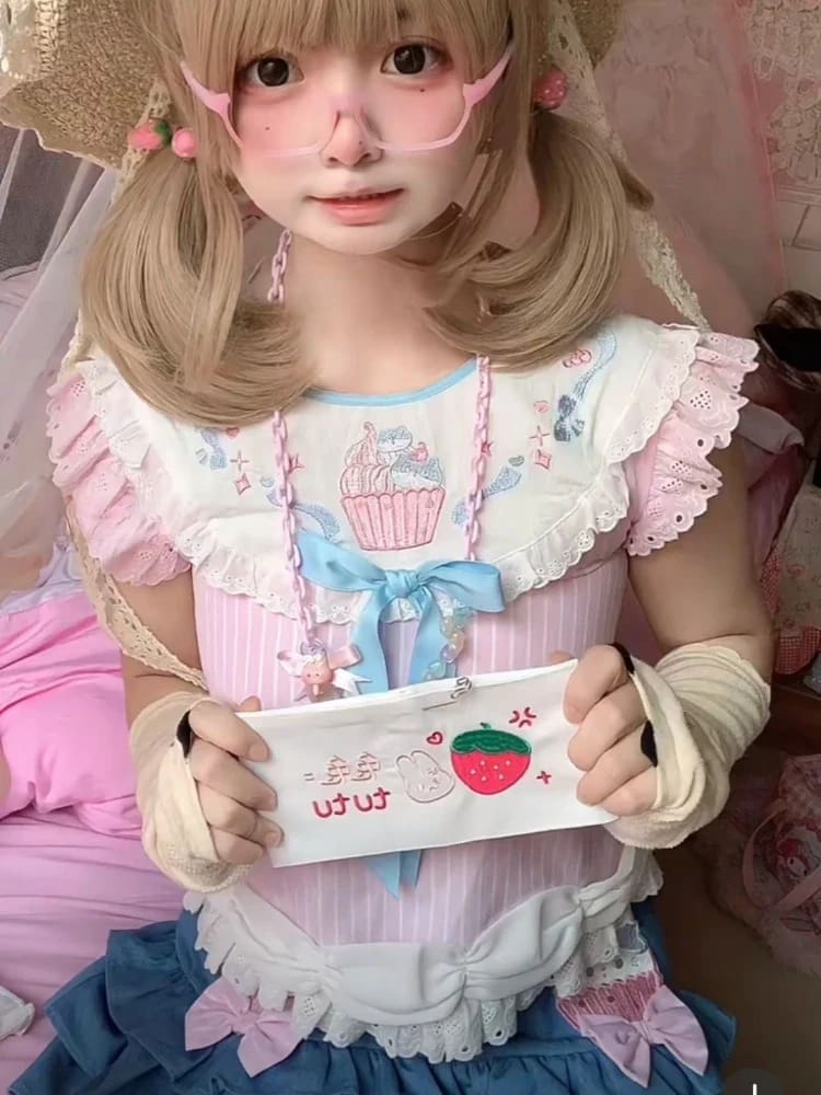 Little Cupcake Princess T-Shirt Top Cute Fairy Kei