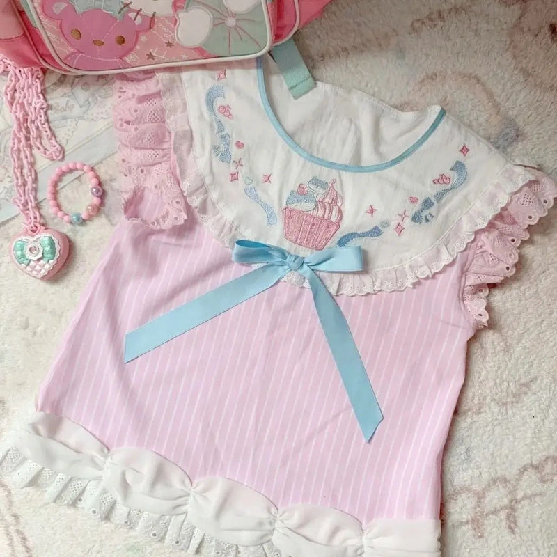 Little Cupcake Princess T-Shirt Top Cute Fairy Kei