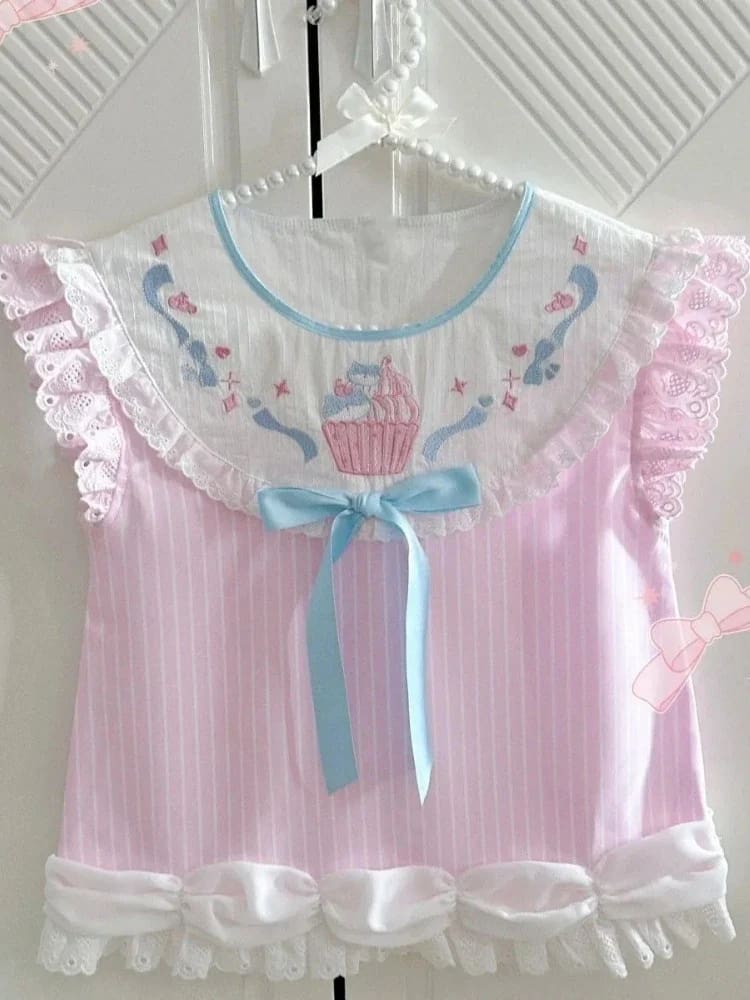 Little Cupcake Princess T-Shirt Top Cute Fairy Kei