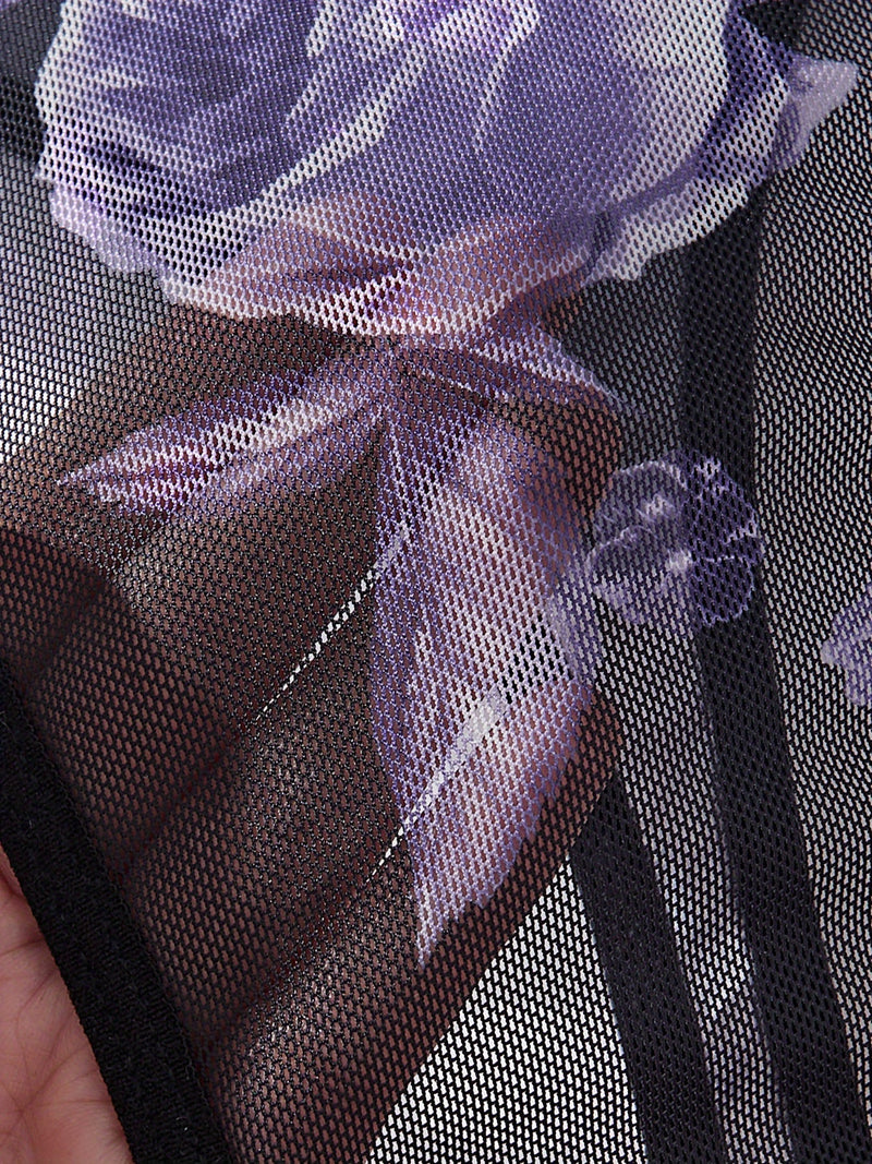 Micro Sheer Halloween Thong Bodysuit