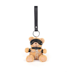 Naughty Spicy Blindfolded Chain Teddy Bear Keychain Plush