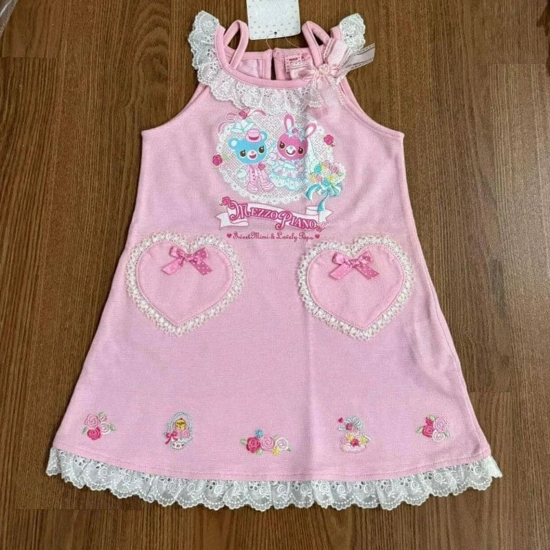 Pastel Fairy Kei Little Kawaii Friends Summer Dress Romper