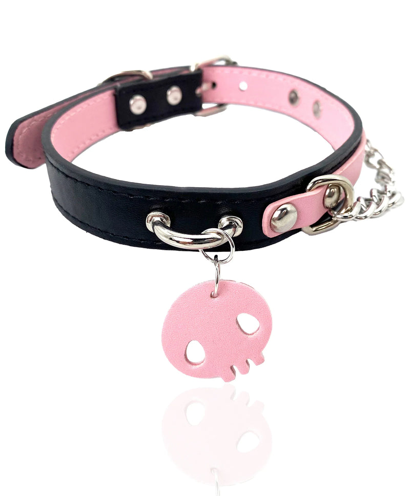 Pastel Goth Sl*t Choker - Skull Only - choker, chokers, collar, collars, necklace