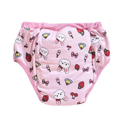 Pink Bunny Girl Adult Cloth Diaper Thick Reusable Incontinence