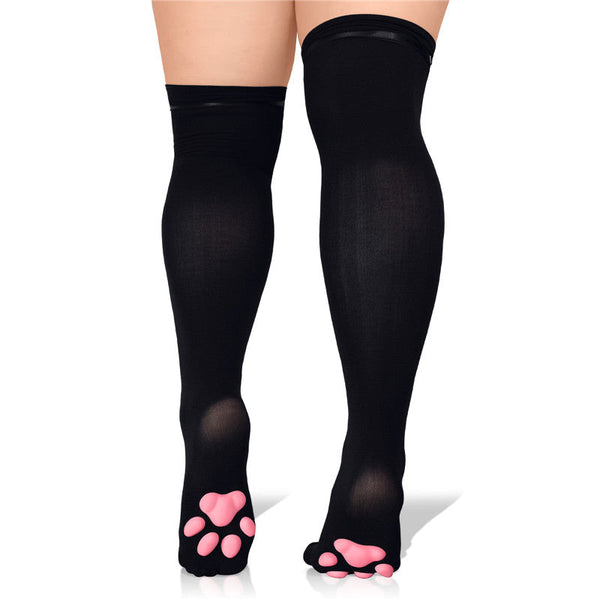 Plus Size 3D Paw Pad PetPlay Socks
