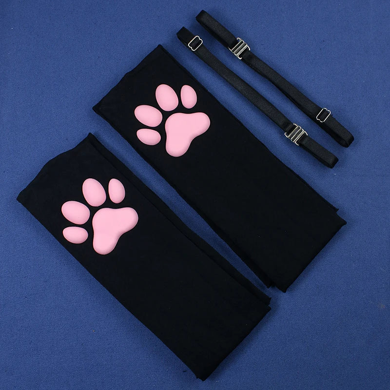 Plus Size 3D Paw Pad PetPlay Socks