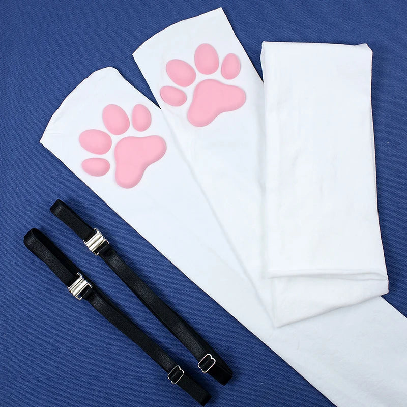 Plus Size 3D Paw Pad PetPlay Socks