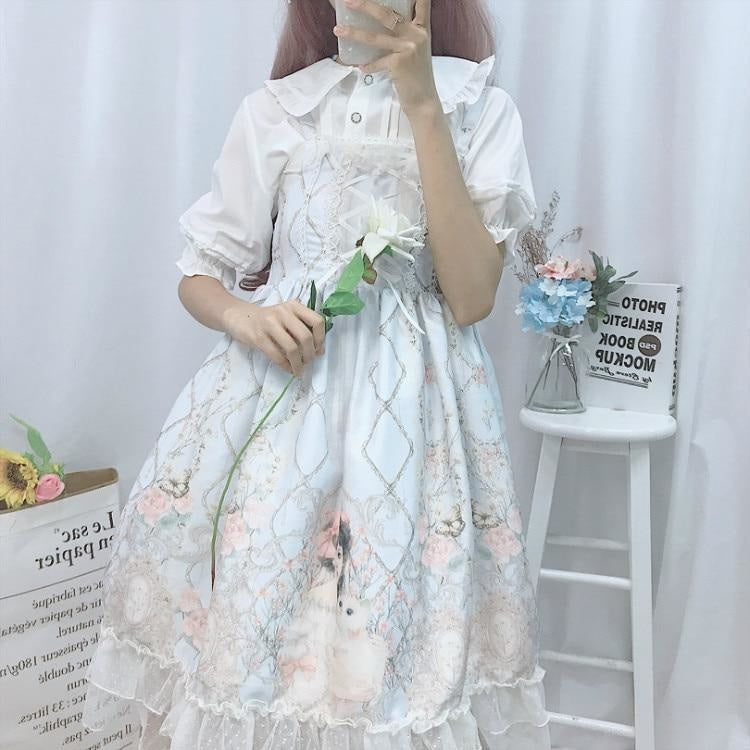 Porcelain Doll Sweet Lolita Dress JSK Kawaii Harajuku