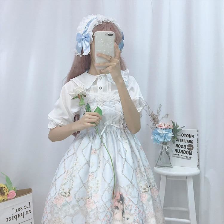 Porcelain Doll Sweet Lolita Dress JSK Kawaii Harajuku