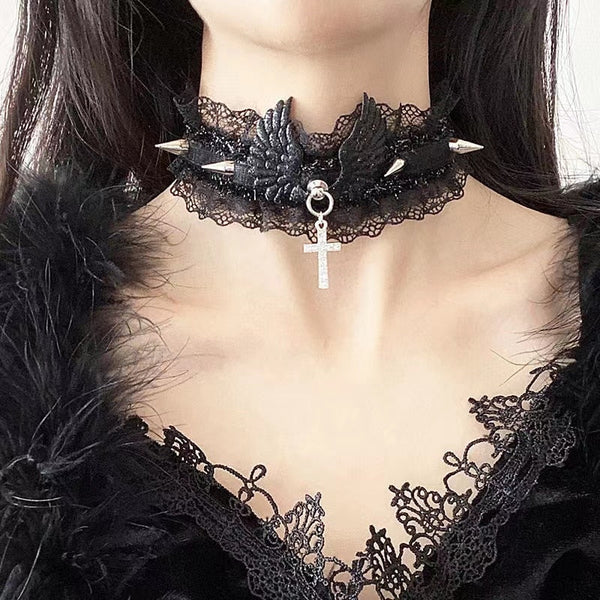 Praise the angels choker - angelcore - choker - collar - fairycore