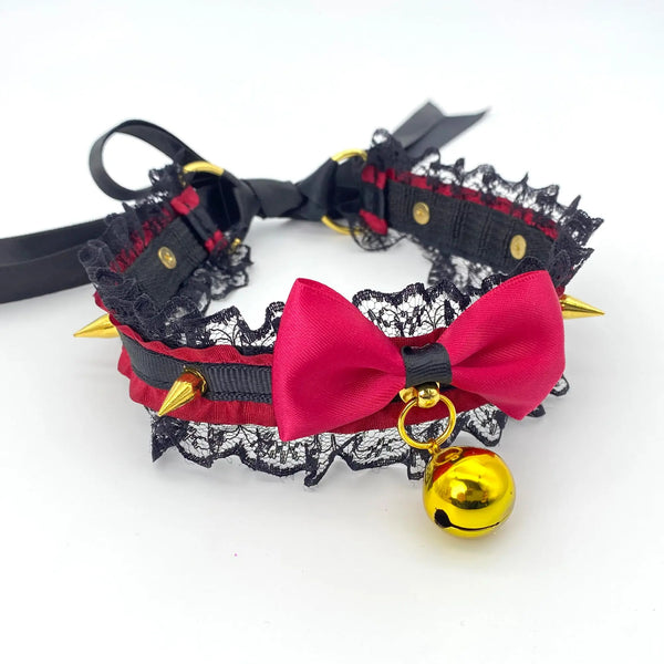 Pretty Gothic Neko Bell Collar – DDLG Playground