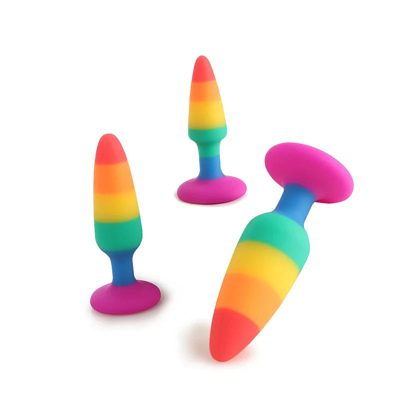 Pride Plugs - anal, anal beads, play, plug, plugs