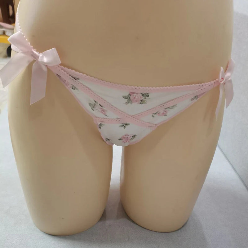 Satin Dolly Thong Panties - kawaii, panties, satin, silk, underwear