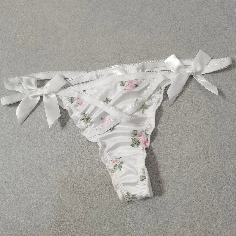 Satin Dolly Thong Panties - kawaii, panties, satin, silk, underwear