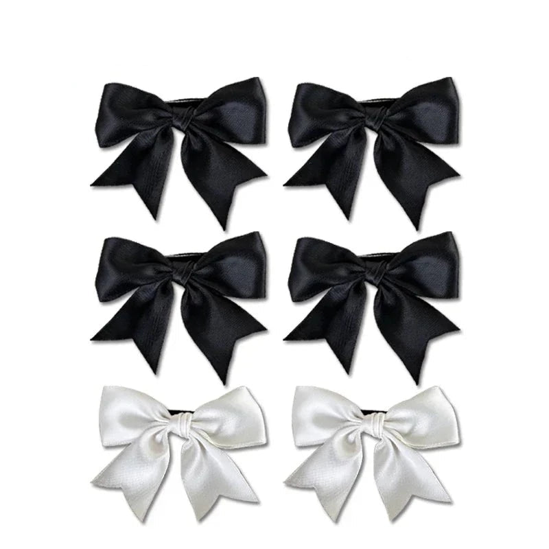 Silk ribbon bow hair clips - bows - hair accessory - clips - pins - kawaii