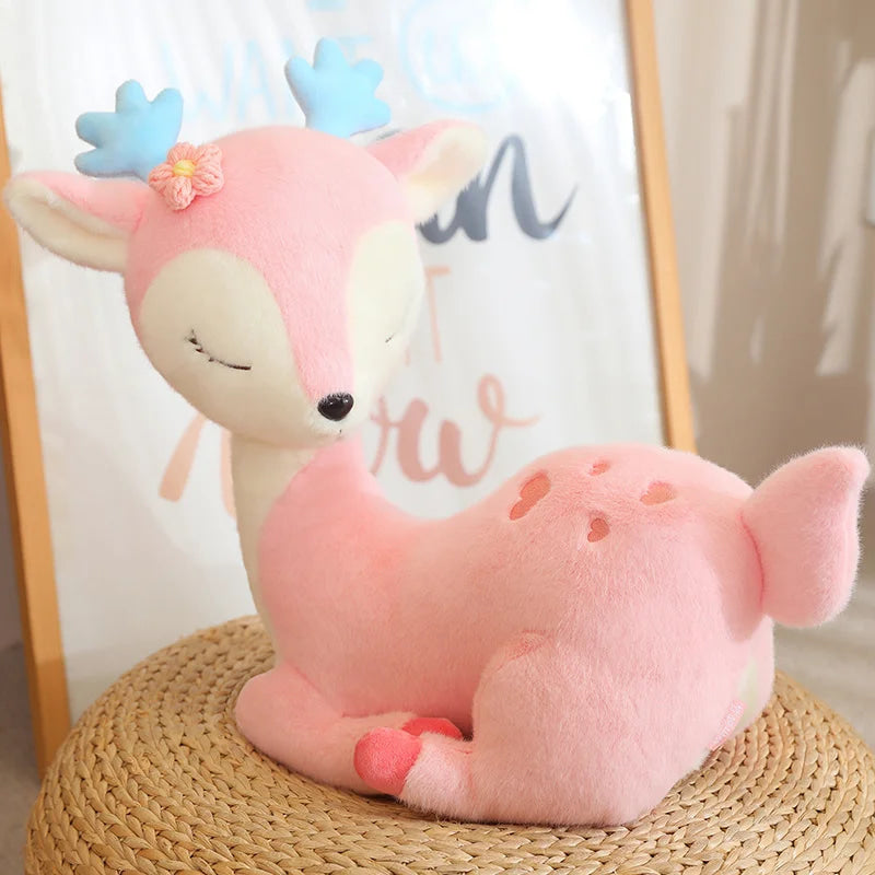 Sleepy Deer Plush - baby fawn, deer, plush, plush toy