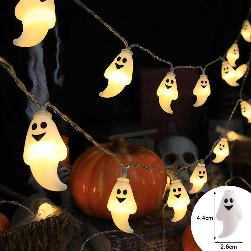 Spooky led light string - eye ball - ghost - halloween - kawaii