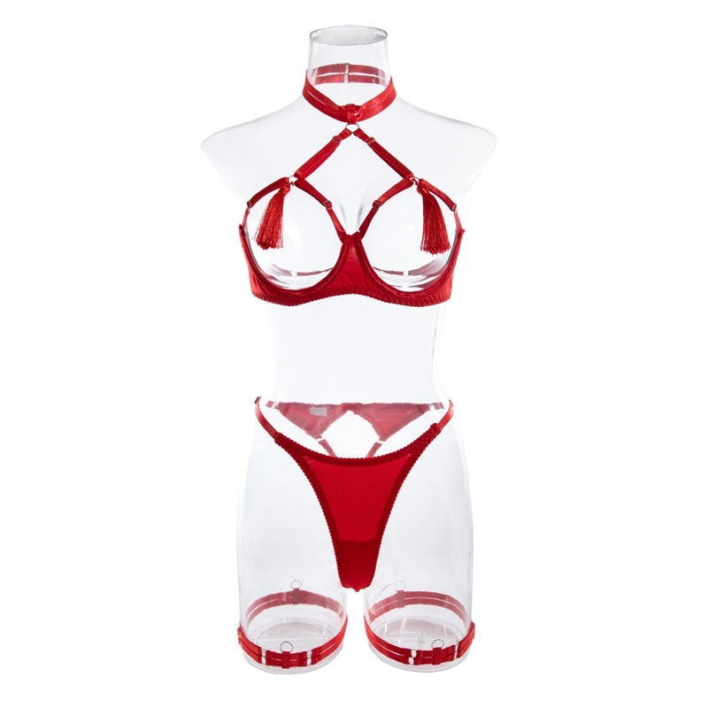 Tassel-Ho Lingerie Set - bra, bras, brasier, intimates, lingerie