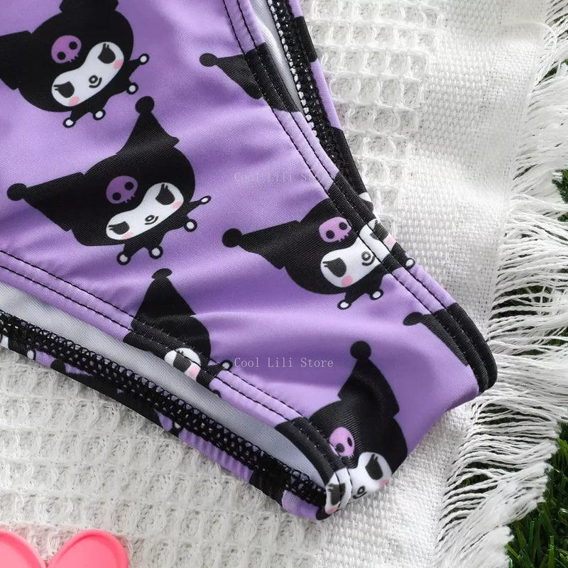 Tiny Kuromi String Bikini - bikini, bikini set, swimsuit, swimwear