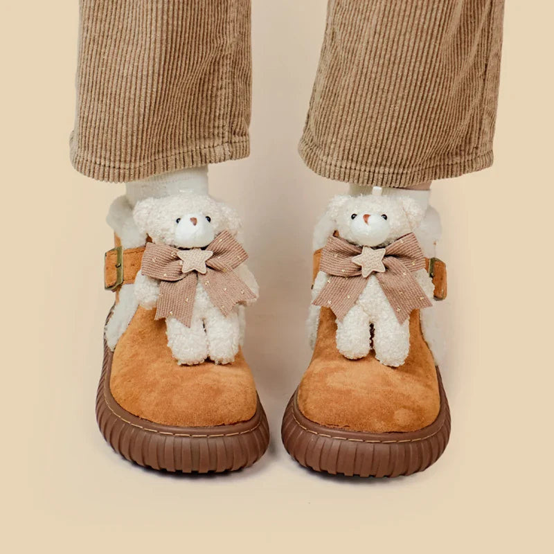 Tiny Teddy Ankle Booties - boots, footwear, shoes