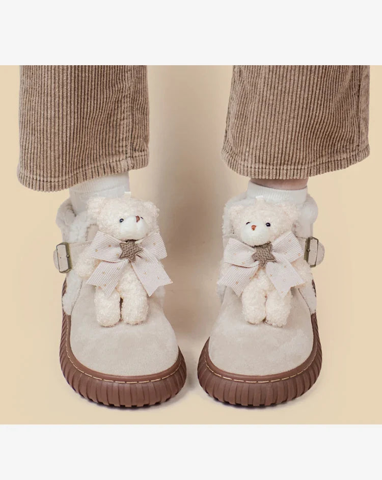 Tiny Teddy Ankle Booties - boots, footwear, shoes