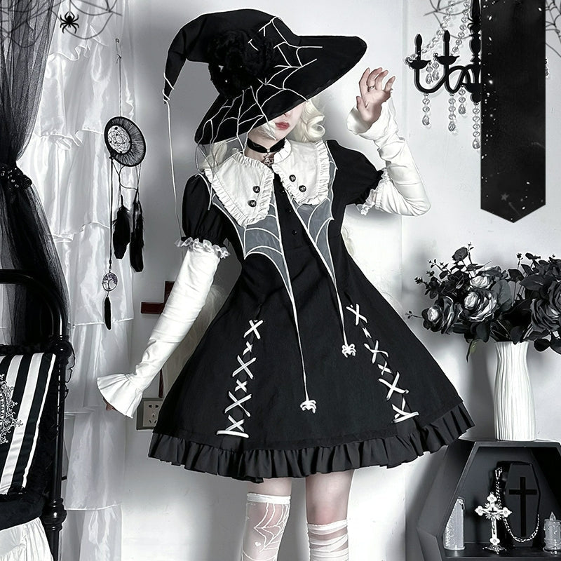 Tiny Victorian Witch Cosplay - dresses, goth, gothic, halloween, occult