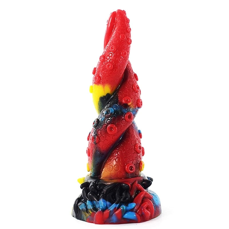 Twisted Tentacle Ride - Red Yellow Black - alien, aliens, dildo, dildos, octopus