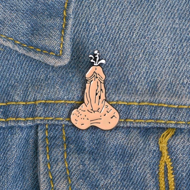 X Rated Ding Enamel Pin Brooch Lapel