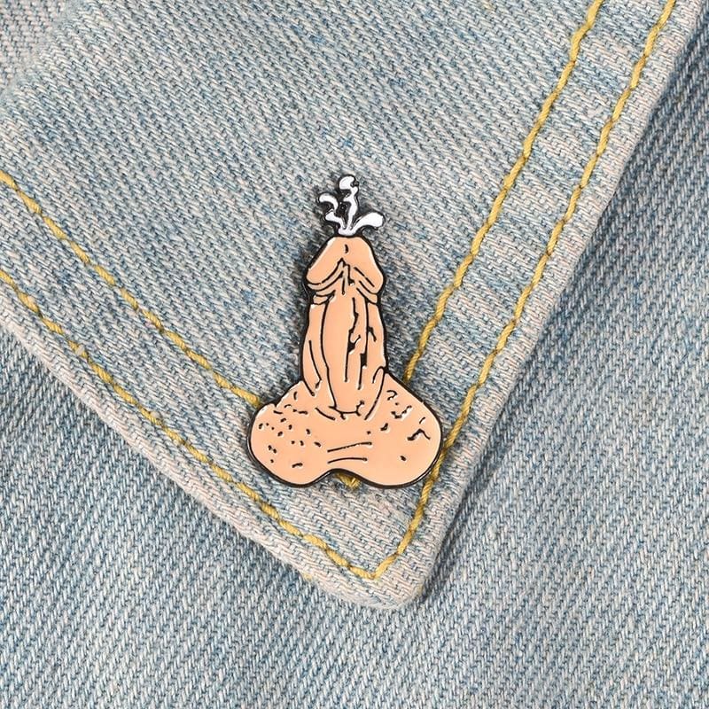 X Rated Ding Enamel Pin Brooch Lapel