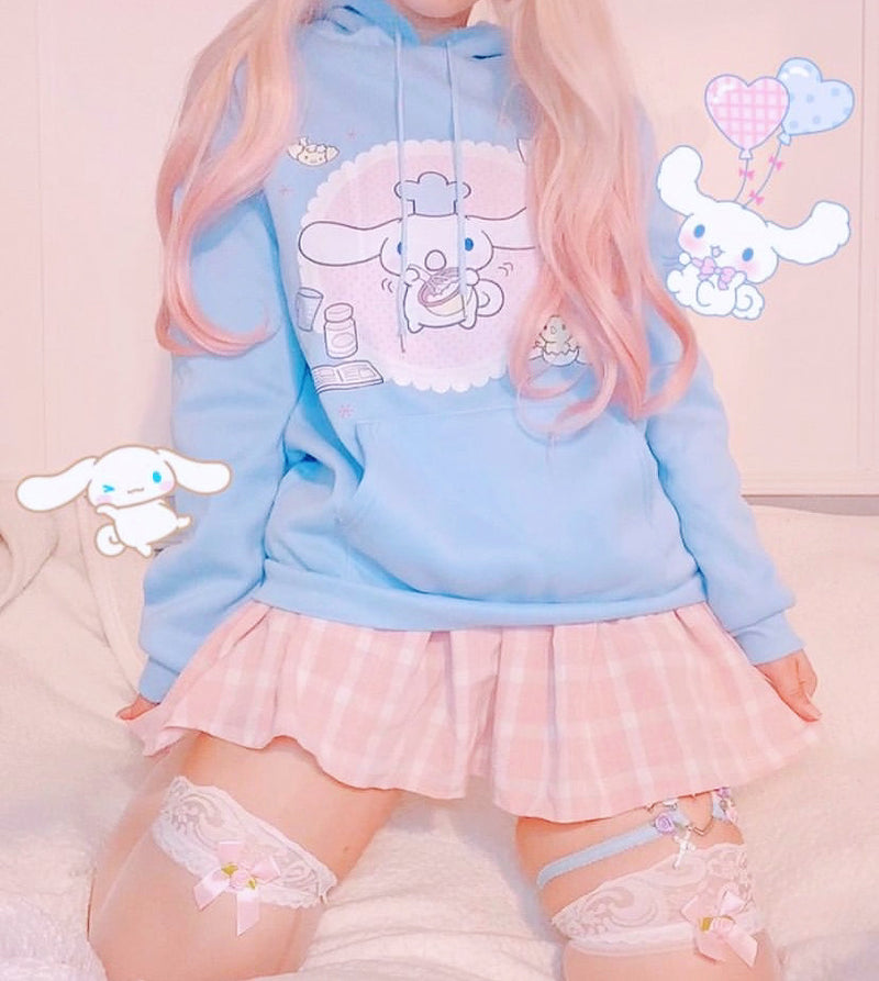 Pastel Goth Kuromi Crewneck Sweater Sweatshirt Cute Kawaii DDLG