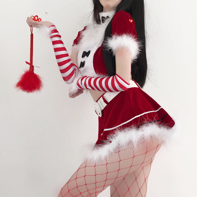 Santa Bunny Outfit (Red or Pink)