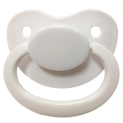 White Adult Pacifier Paci Binkie Soother Little Space DDLG Playground