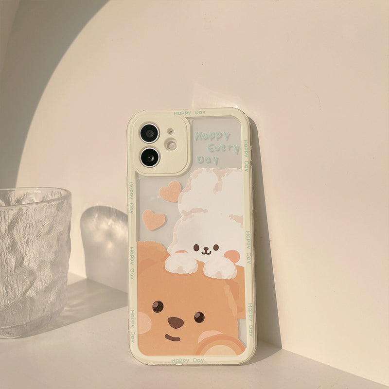 Teddy & Bunny Friends iPhone Case