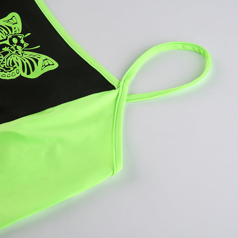 Toxic Butterfly Crop Top