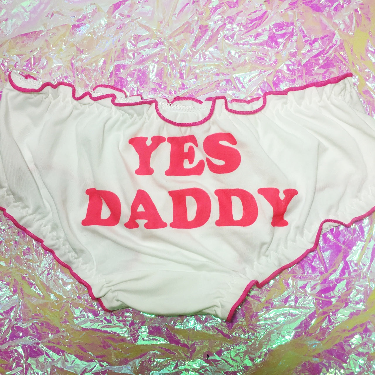 Panties In A Bunch Ruched Yes Daddy Underwear DDLG Playground