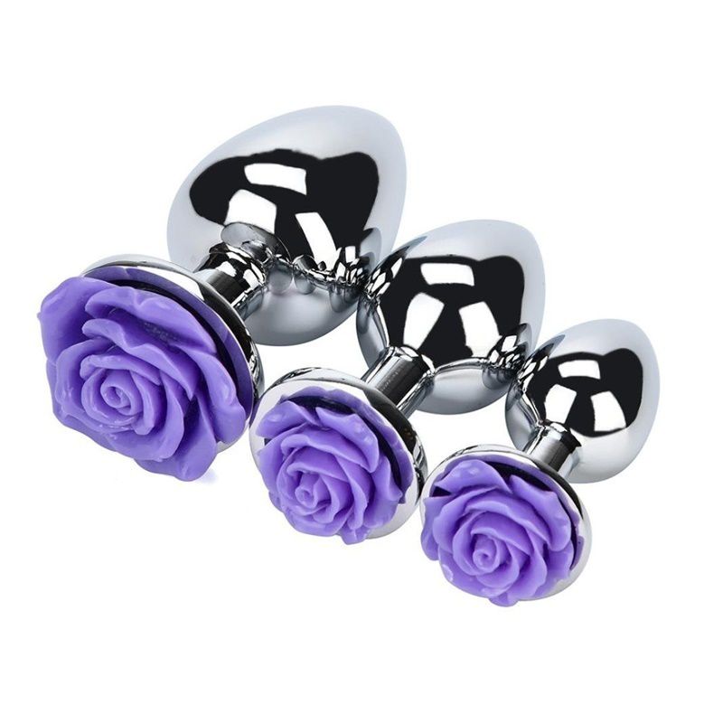 Rose Bud Butt Plugs Beads Flower Shaped DDLG Playground Rose Bud Butt Plugs Beads Flower Shaped DDLG Playground