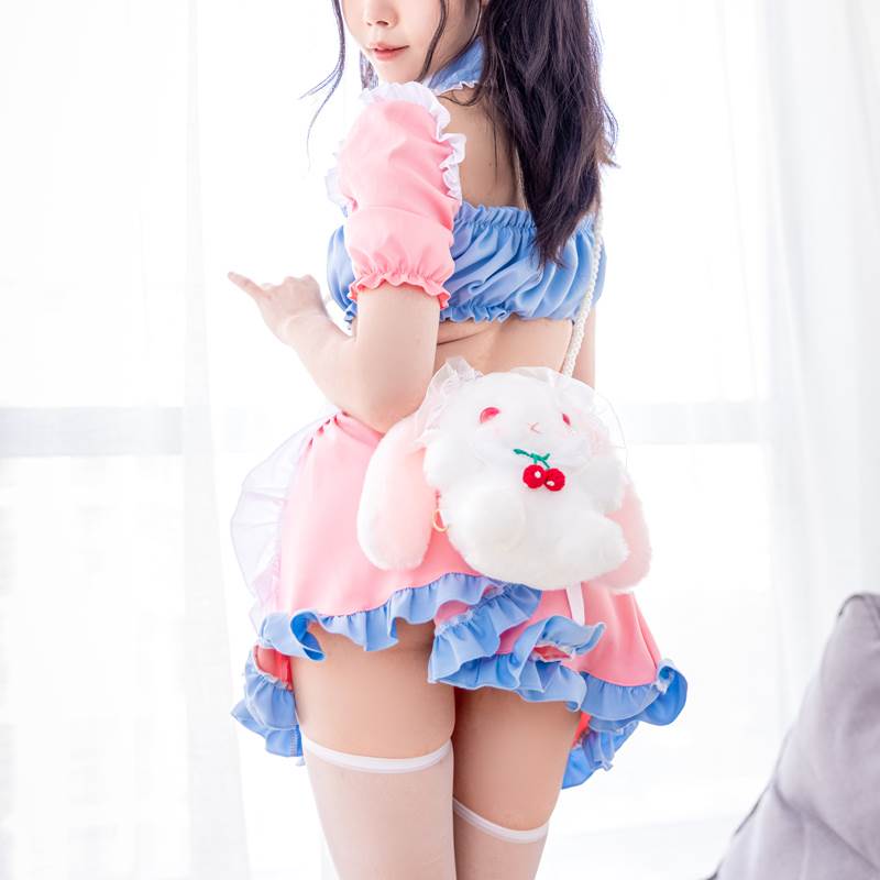 Cotton Candy Maid Cosplay Set
