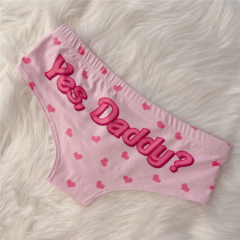 Yes Daddy Heart Panties