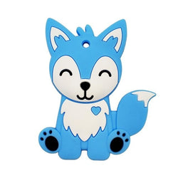 Adult Animal Teether - Fox Blue - teether