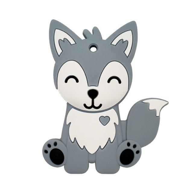 Adult Animal Teether - Fox Gray - teether