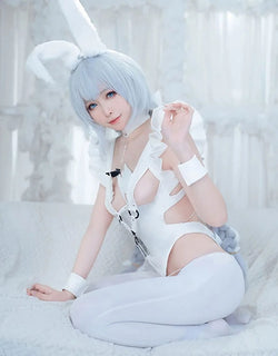 Angel Bunny Bodysuit Cosplay Set - S - angelic, anime, anime girl, girls, cosplay
