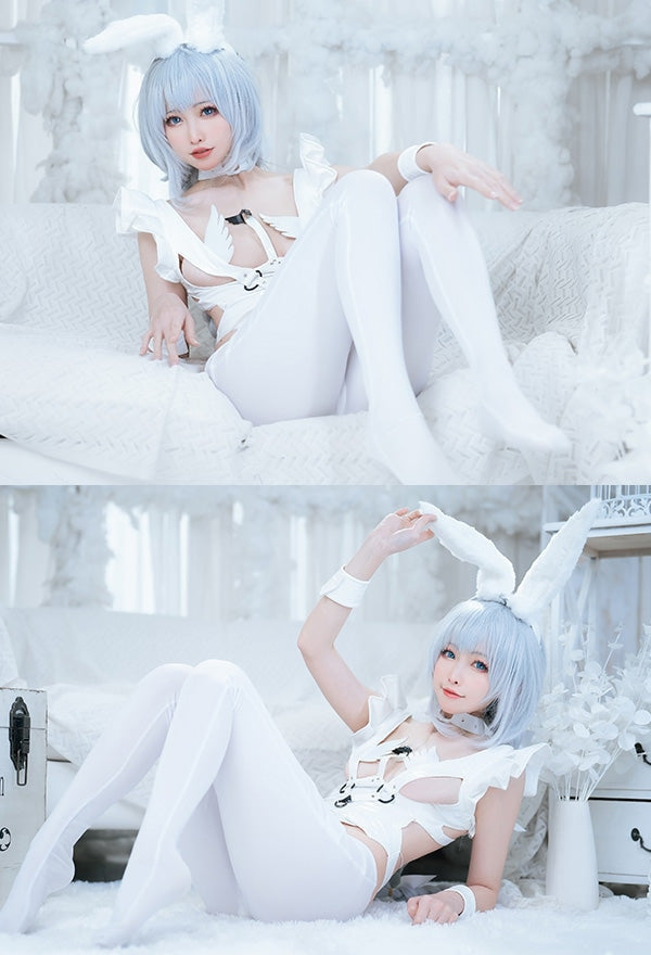 Angel Bunny Bodysuit Cosplay Set - angelic, anime, anime girl, girls, cosplay