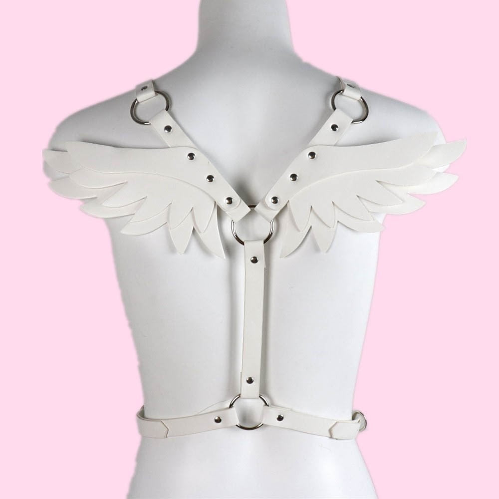 Angel Wing Chest Harness Vegan Leather Kawaii Cute Aesthetic – DDLG ...