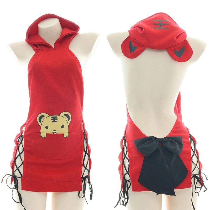 Angry Lucky Bear Sweater Dress - baby bear, bears, china, chinese, clothing
